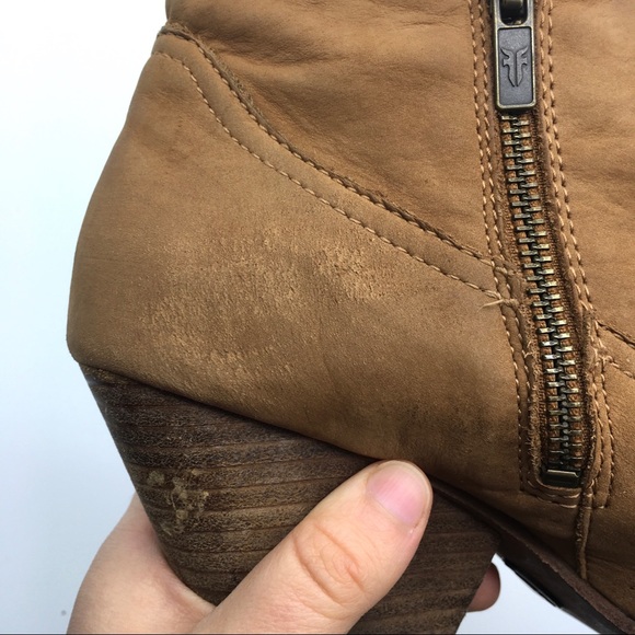 Frye Reina Brown Suede Booties - Picture 14 of 14